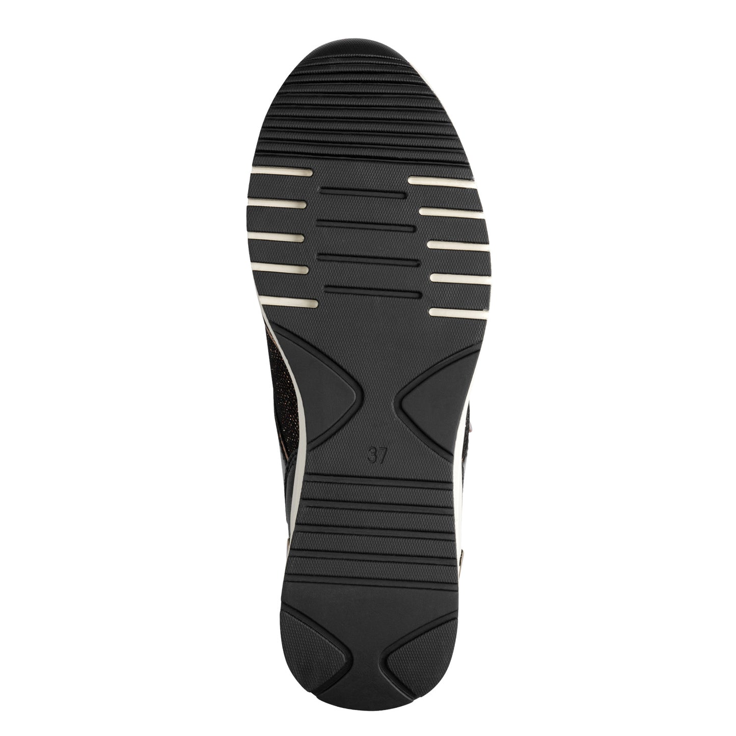 MT Wedge Lace Trainers - Black/Copper