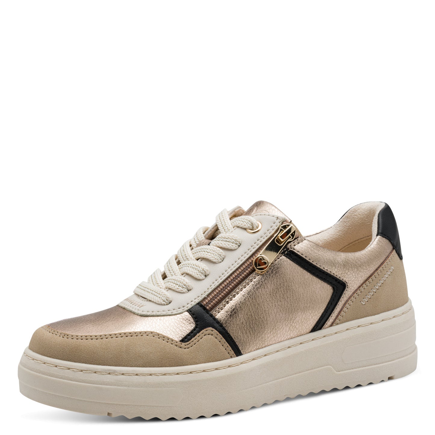MT Lace up Trainers - Champagne Comb