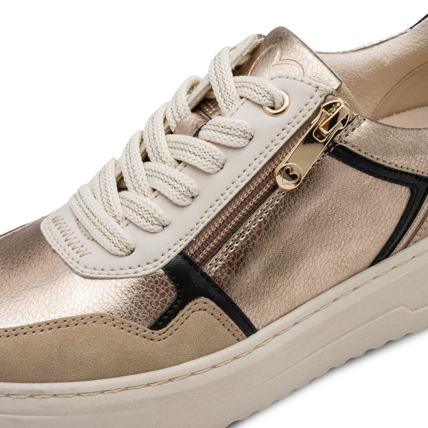 MT Lace up Trainers - Champagne Comb