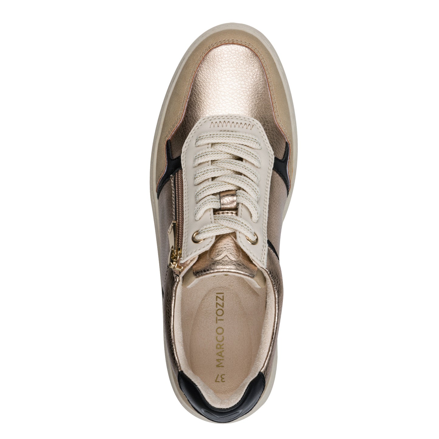 MT Lace up Trainers - Champagne Comb