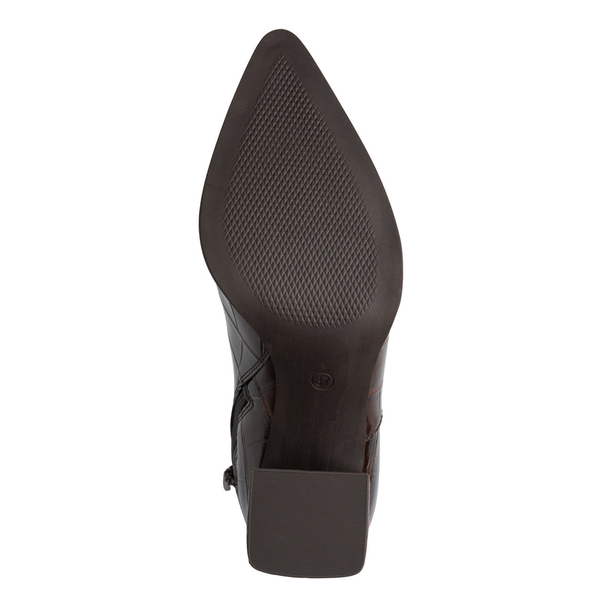 MT Croc Ankle Boots - Cafe