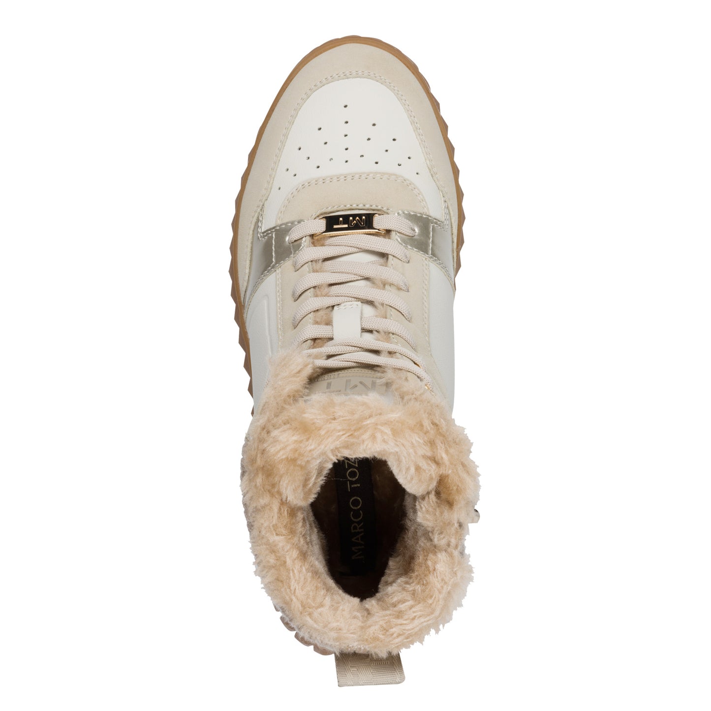 MT Fur Lined High Tops - cream