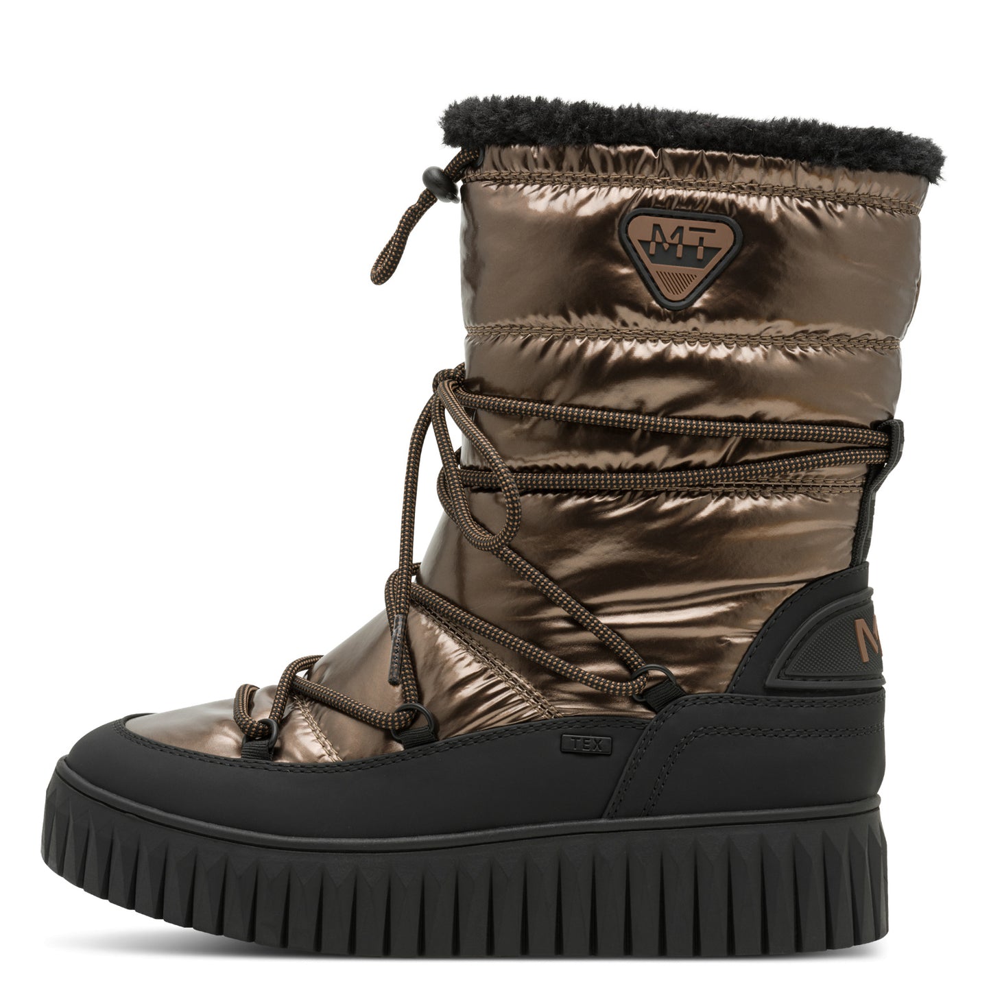 MT Quilted Hiker Boots - bronze/blk