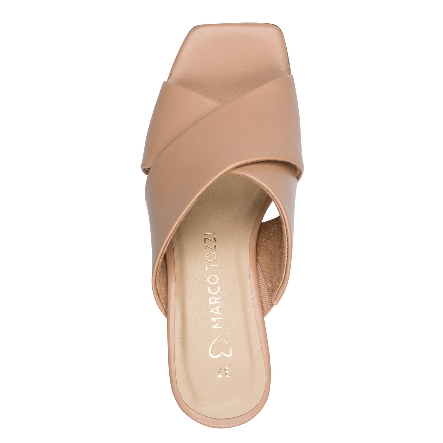 MT Cross Strap Mules - Cappuccino