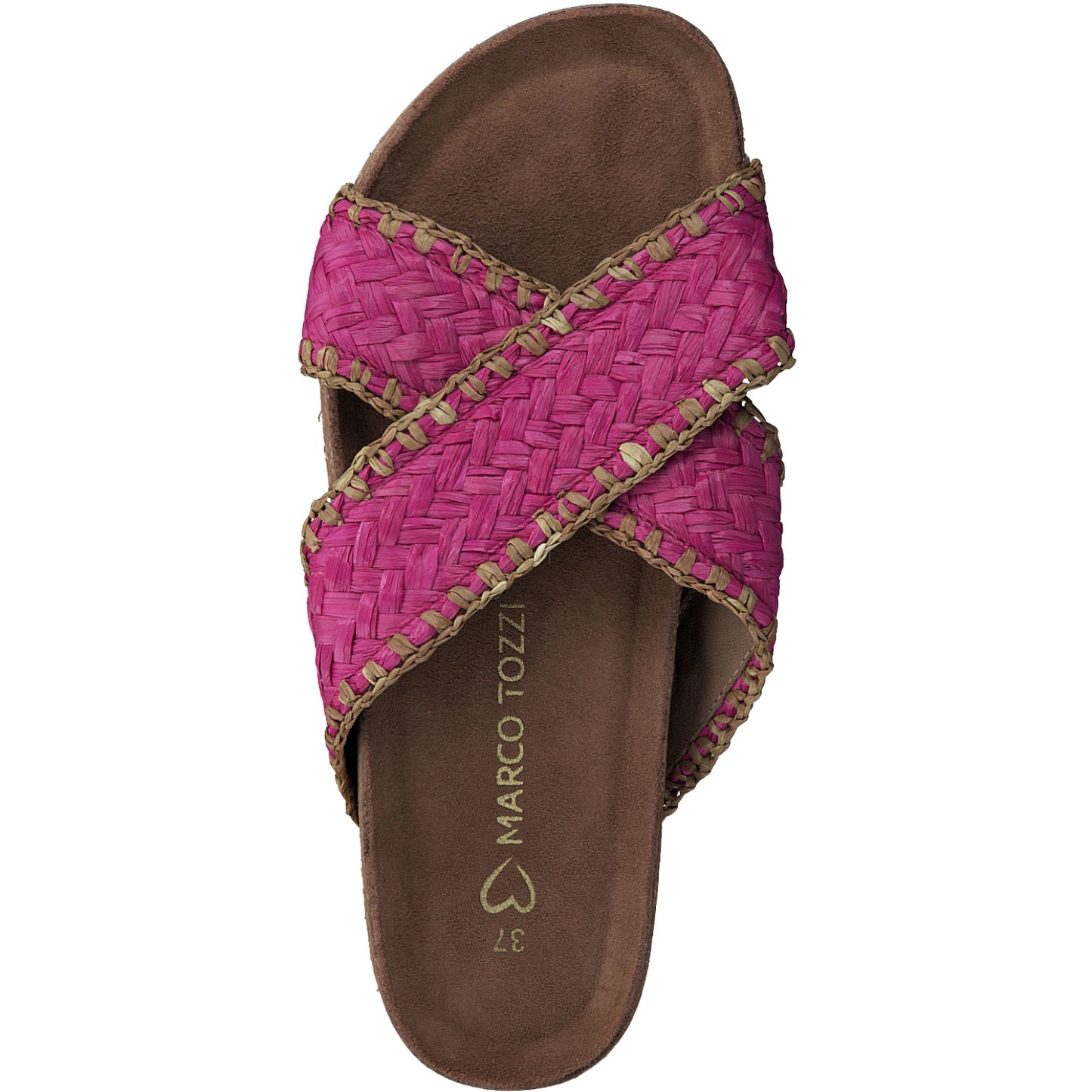 MT stitched sandals - fushia