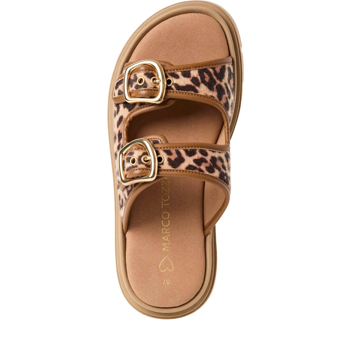 MT Animal Double Buckle Sandals - Leo Dune Comb
