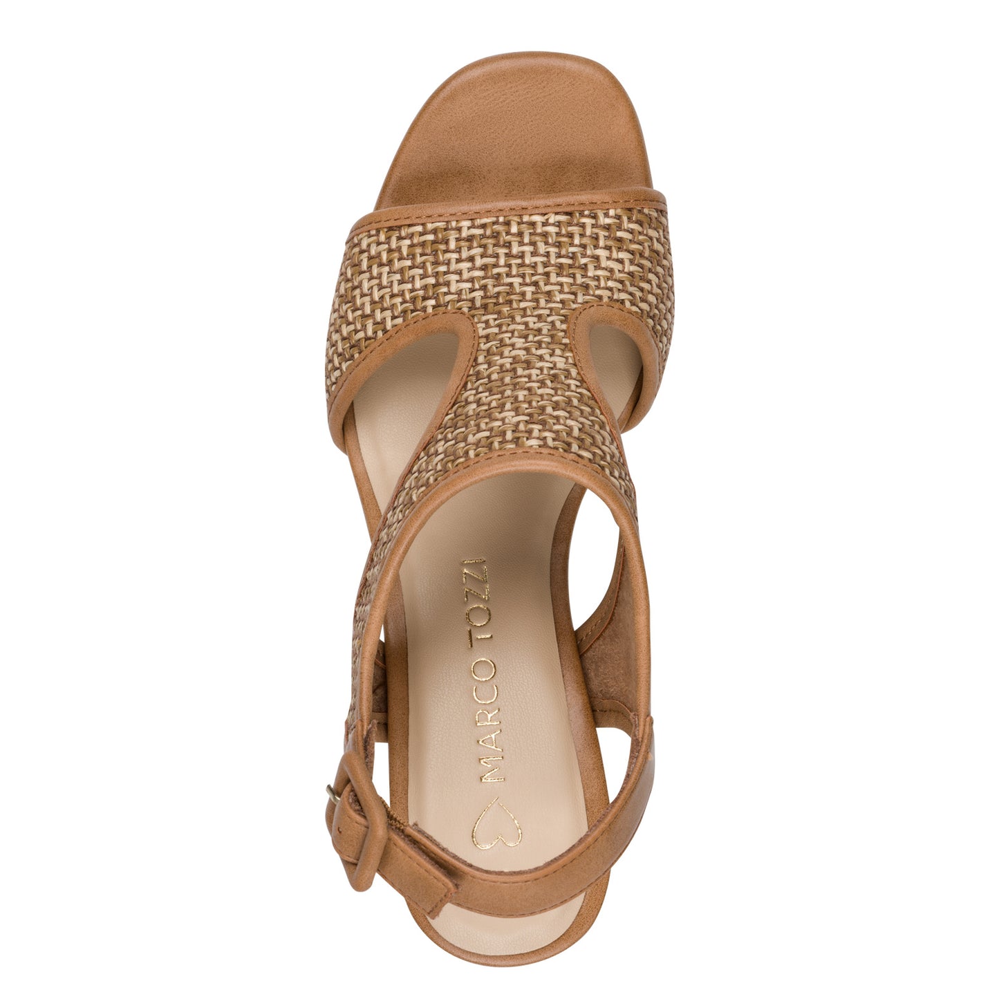 MT Weave Heel Sandals - Cognac Comb