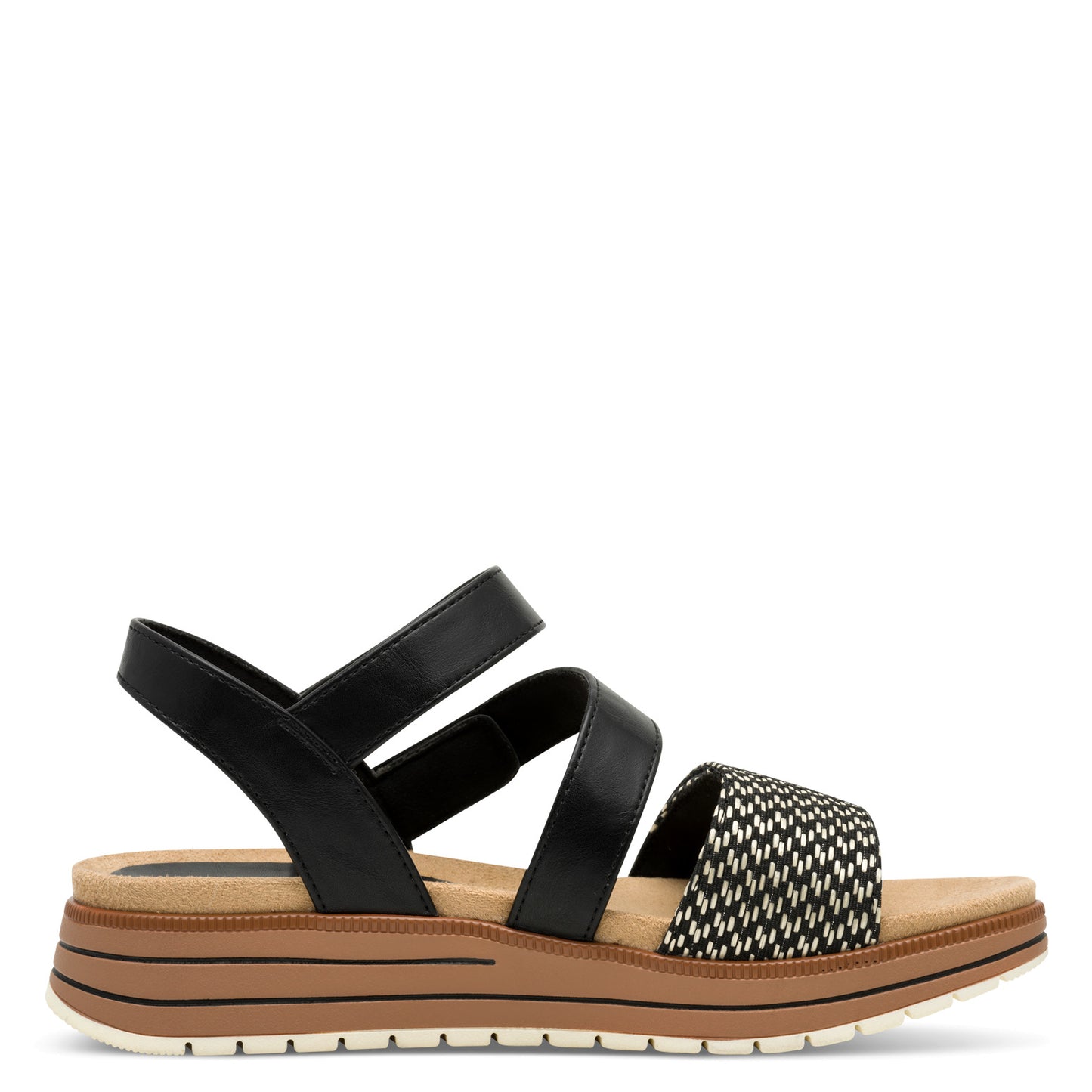 MT Double Strap Sandals - Black Comb
