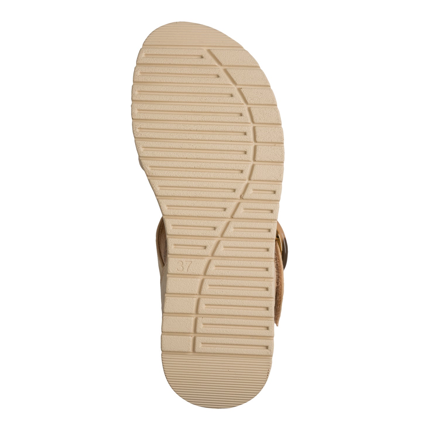 MT Circle Buckle Sandals - Biscuit