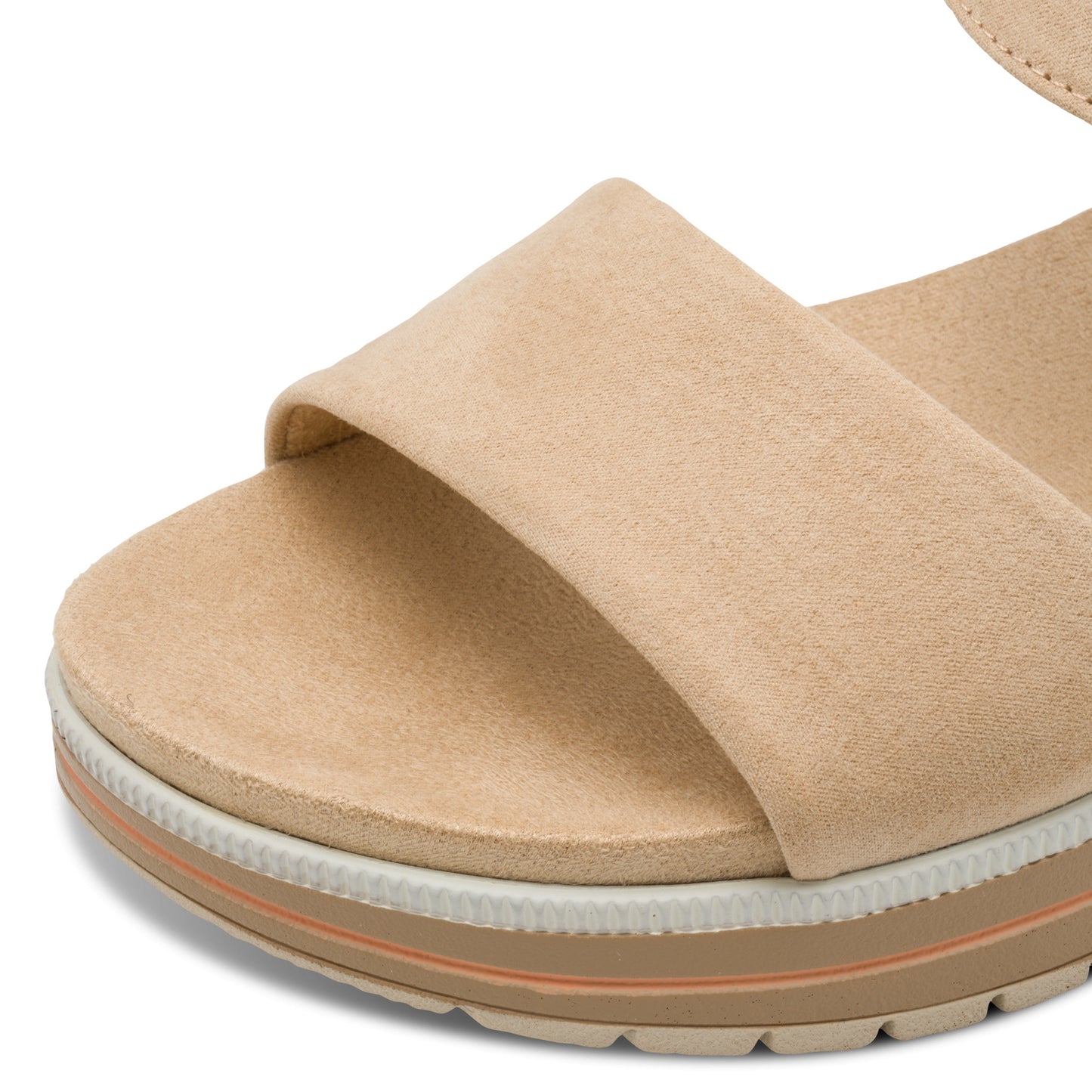 MT Circle Buckle Sandals - Biscuit