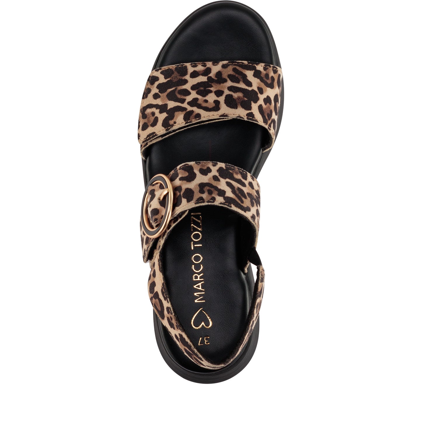 MT Animal Print Sandals - Leopard Beige
