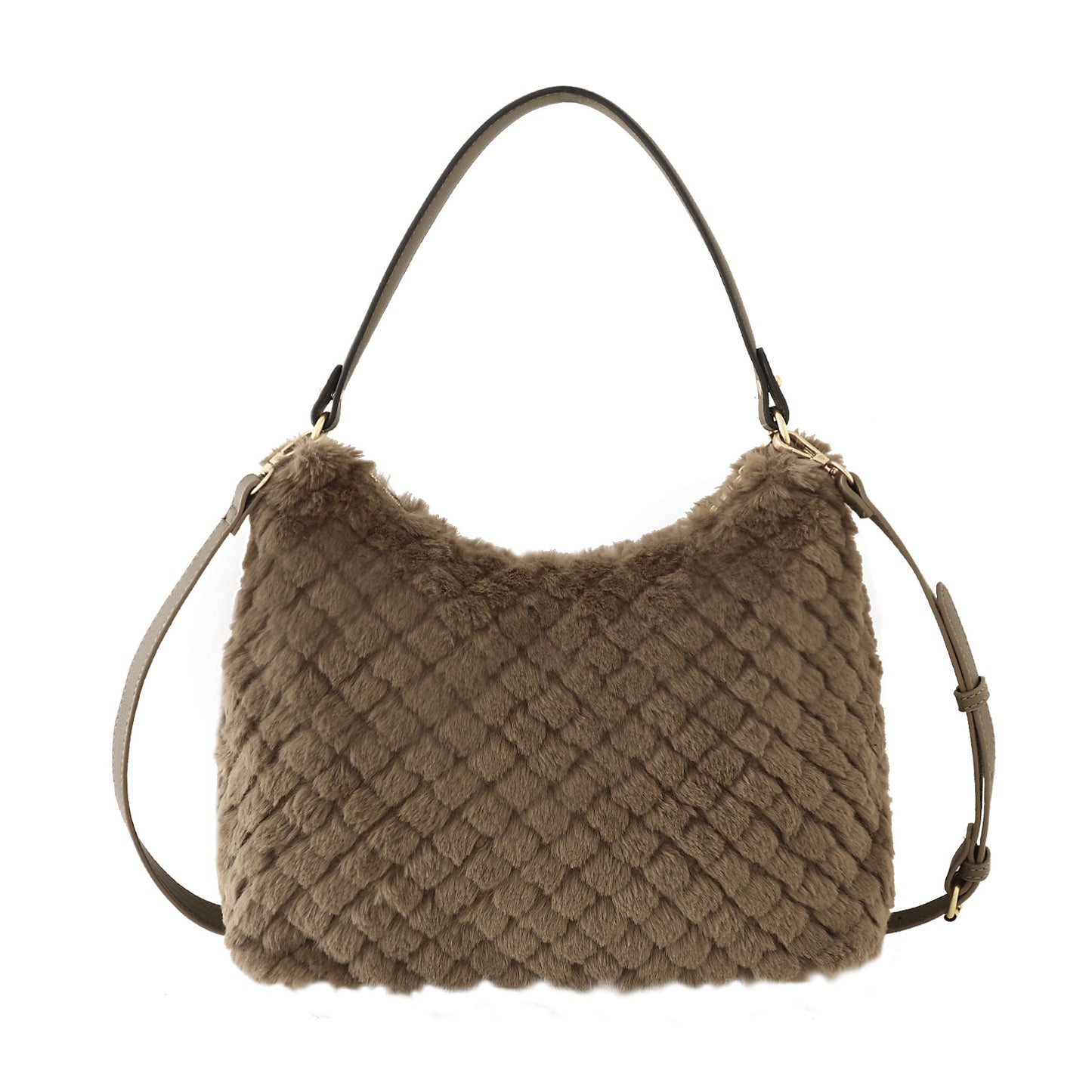 MT Faux Fur Bag - Pepper Comb