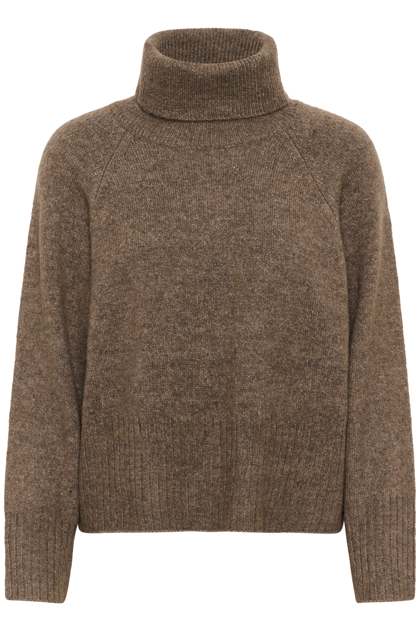 Kaffe Erin Rollneck - brown melange