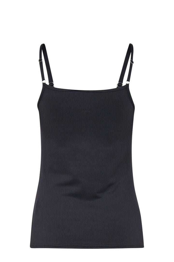 Fransa Krask Vest Top - Black