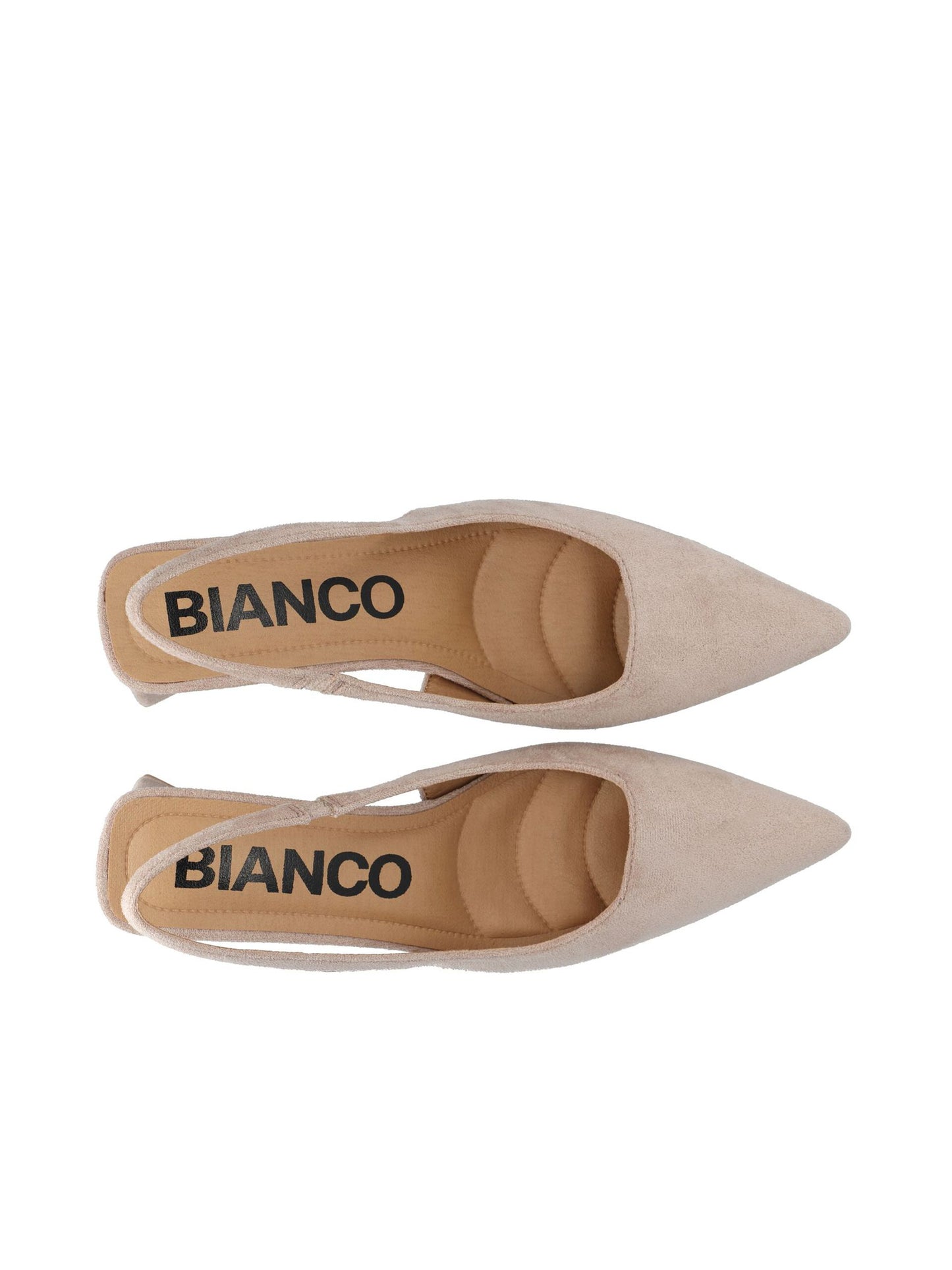 BIANCO Biamaralyn Slingback Heels - Nougat Suede