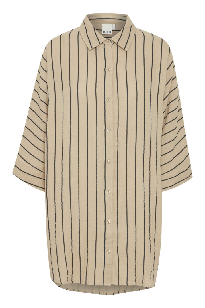 ICHI Foxa Stripped Beach Shirt
