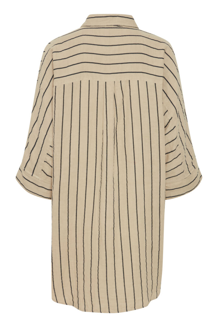 ICHI Foxa Stripped Beach Shirt