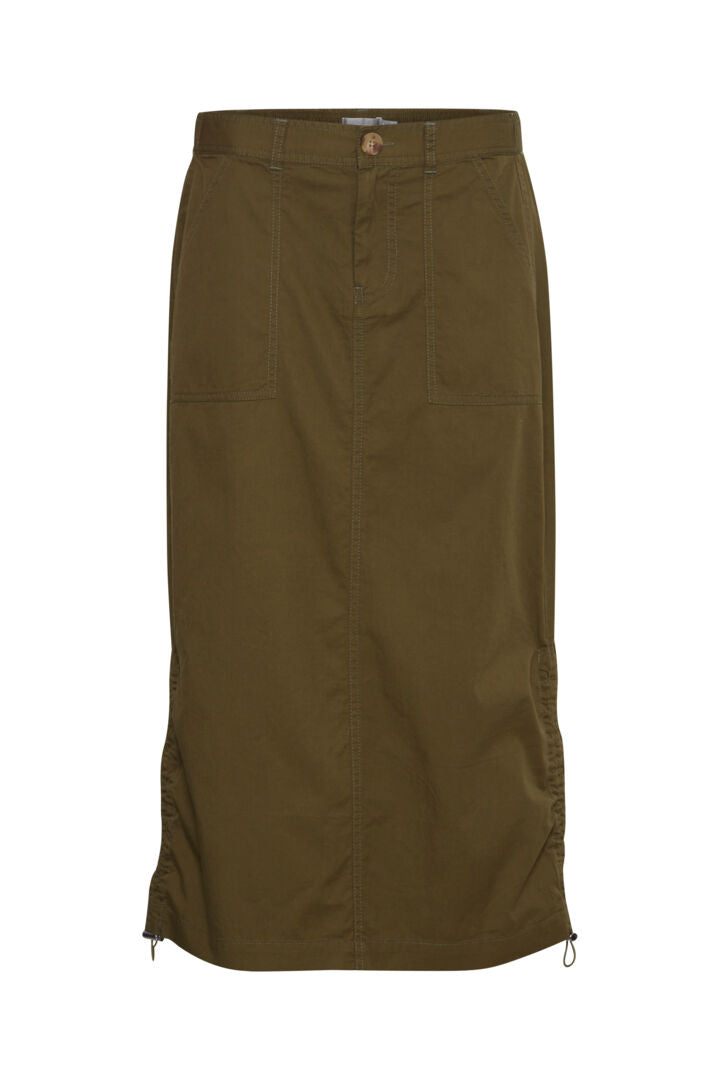 Fransa June Skirt - Dark Olive