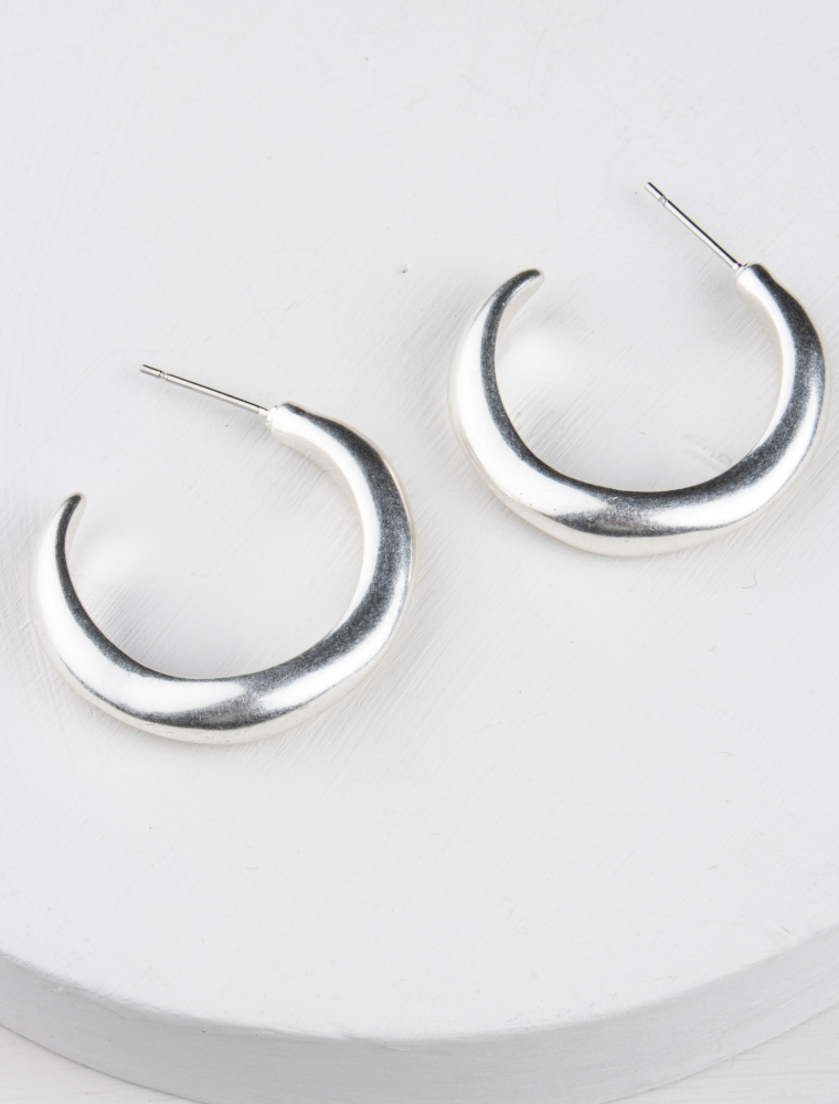 Effie Hoops - silver