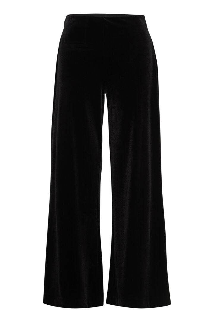 ICHI Velvetty Pants - Black