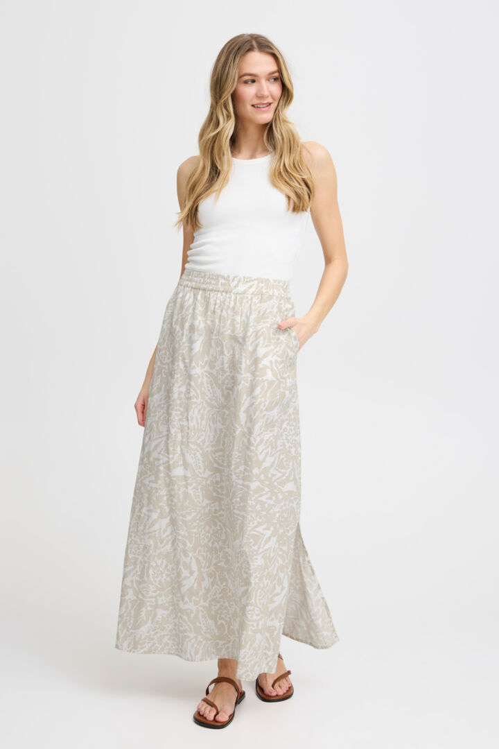 Fransa Maddie Skirt - Arctic Wolf