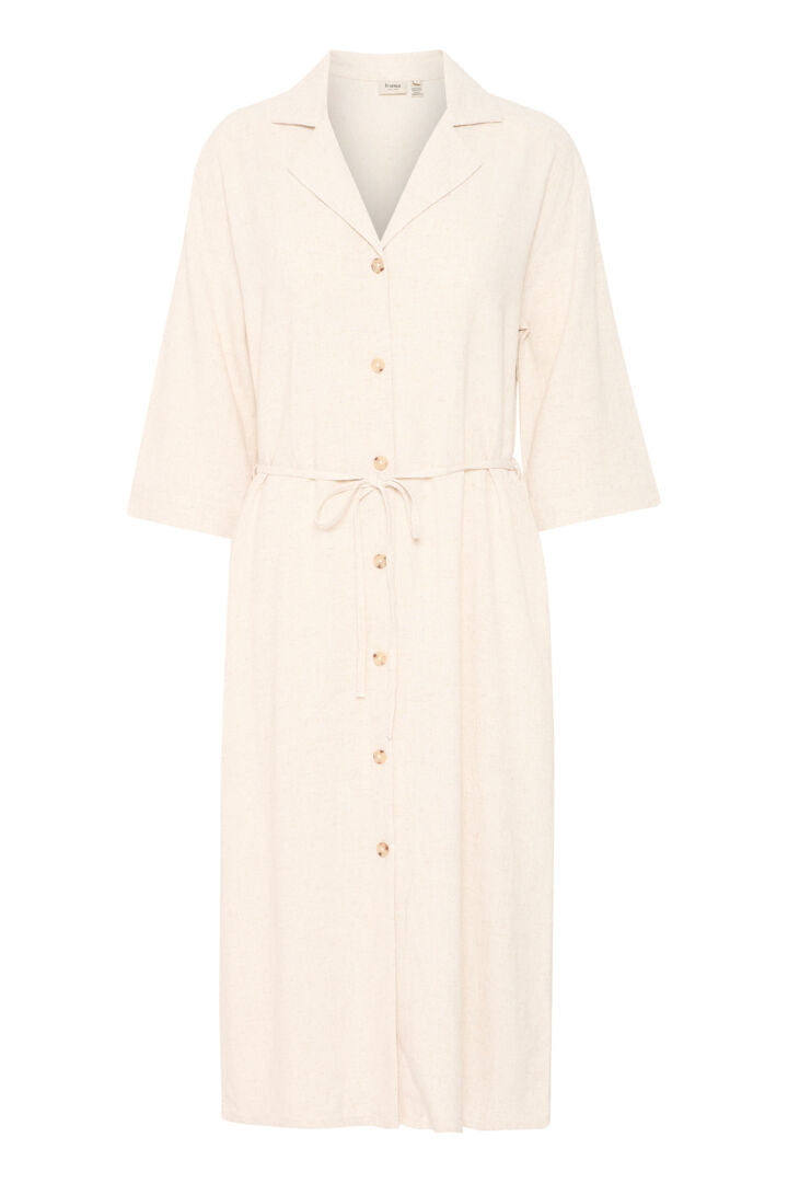 Fransa Atel Dress - Whisper White