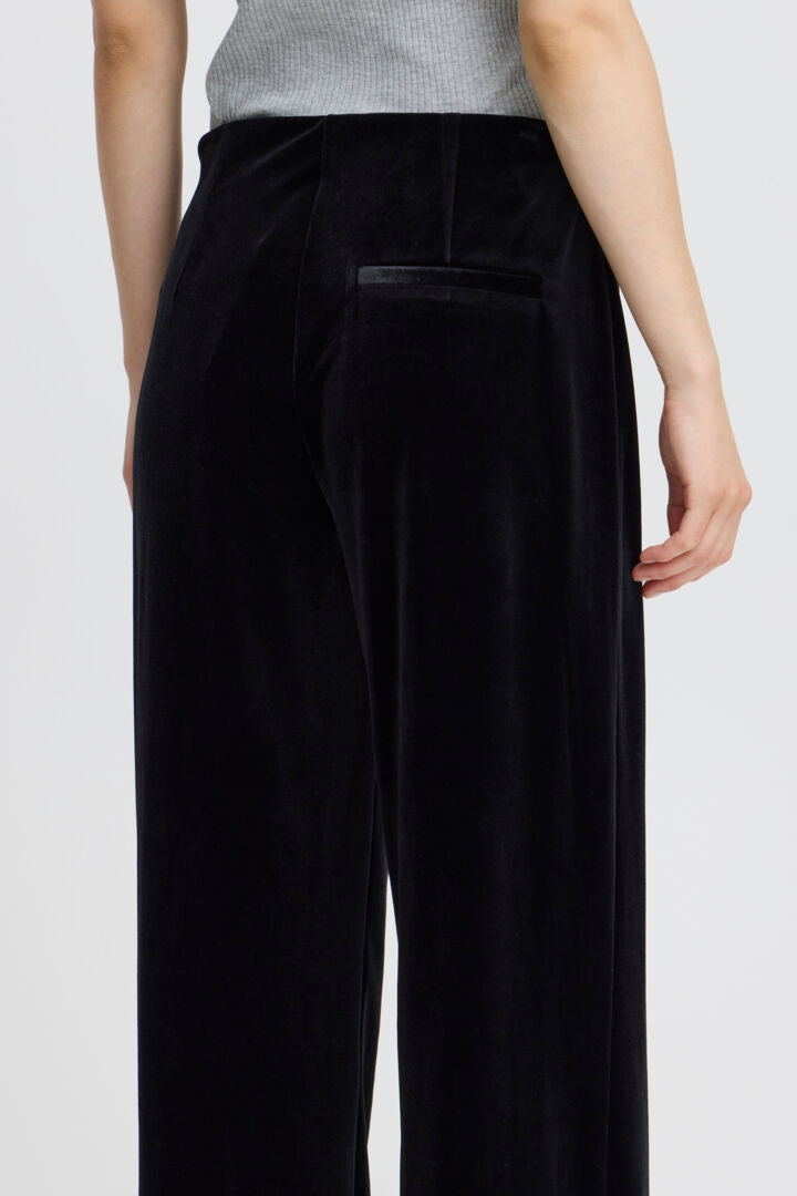 ICHI Velvetty Pants - Black