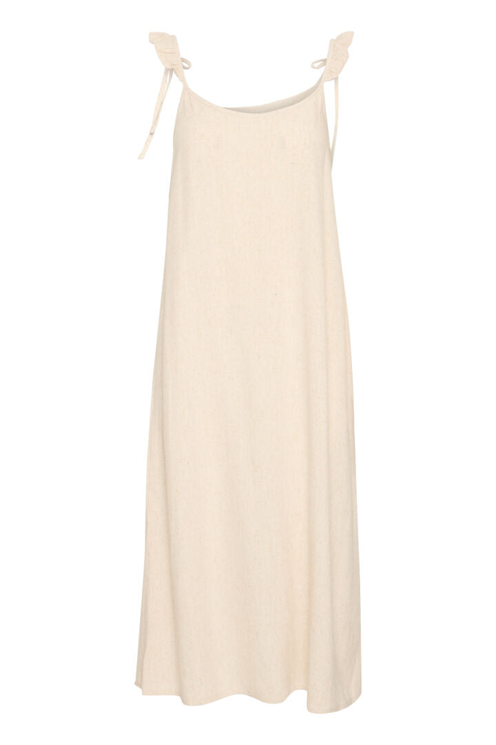 ICHI Tacita Dress - Sandshell Melan