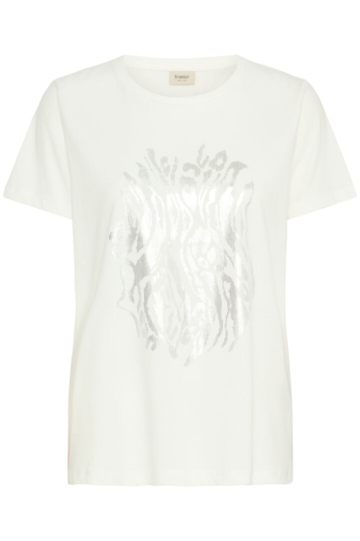 Fransa Valentina Tee - Blanc