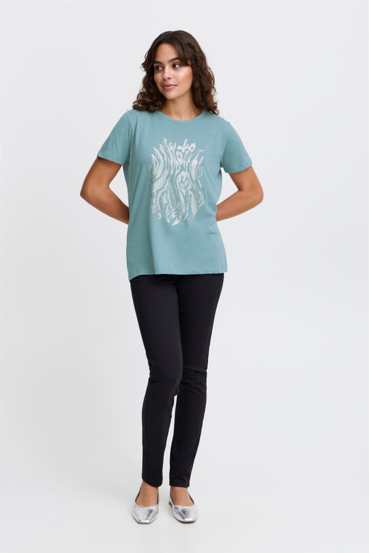 Fransa Valentina Tee - Bluestone