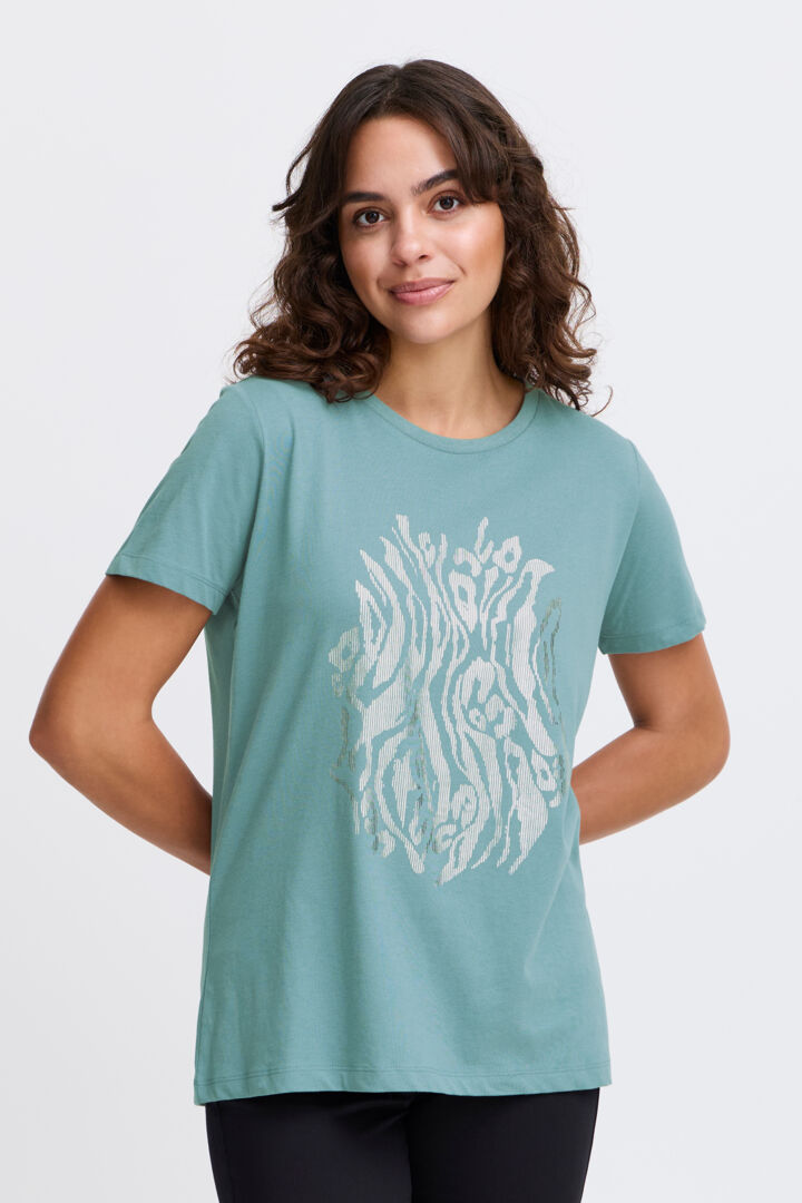 Fransa Valentina Tee - Bluestone