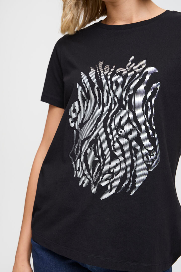 Fransa Valentina Tee - Black Mix