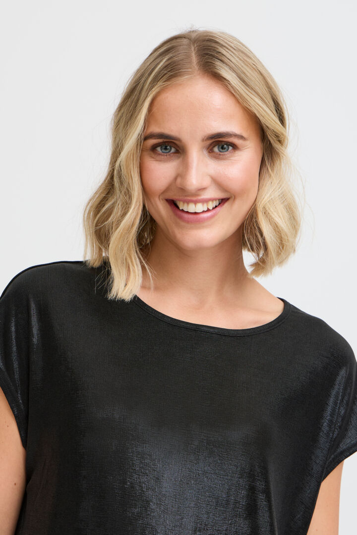 Fransa Franny Top - Black