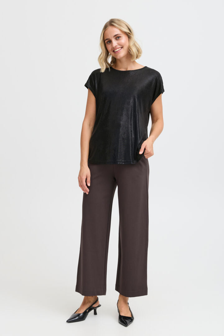 Fransa Franny Top - Black