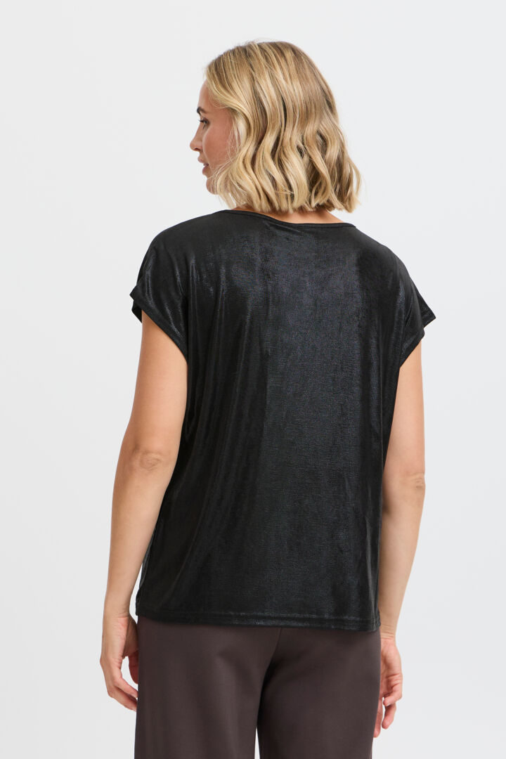 Fransa Franny Top - Black