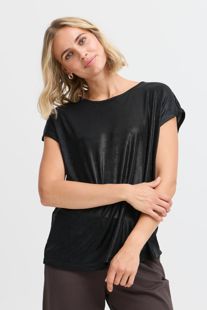 Fransa Franny Top - Black