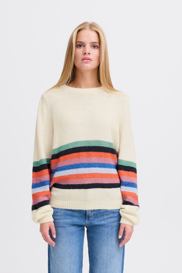 ICHI Dusty Stripe Jumper