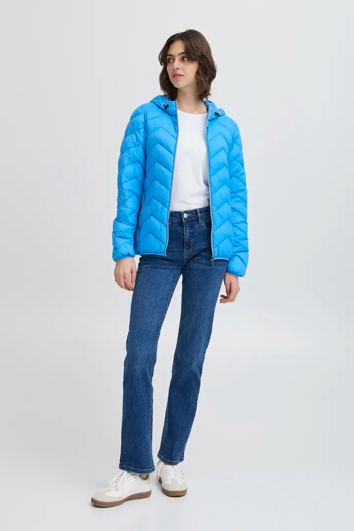 Fransa Padding Coat - Azure Blue