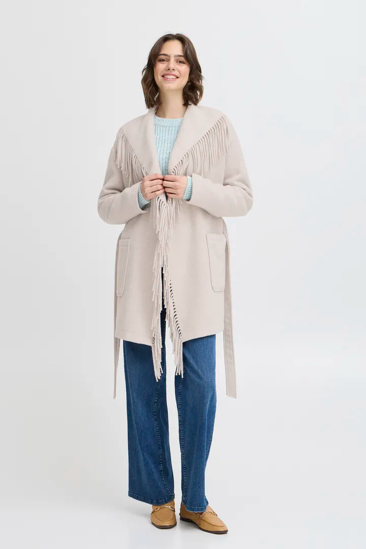 Fransa Angelina Fringed Jacket