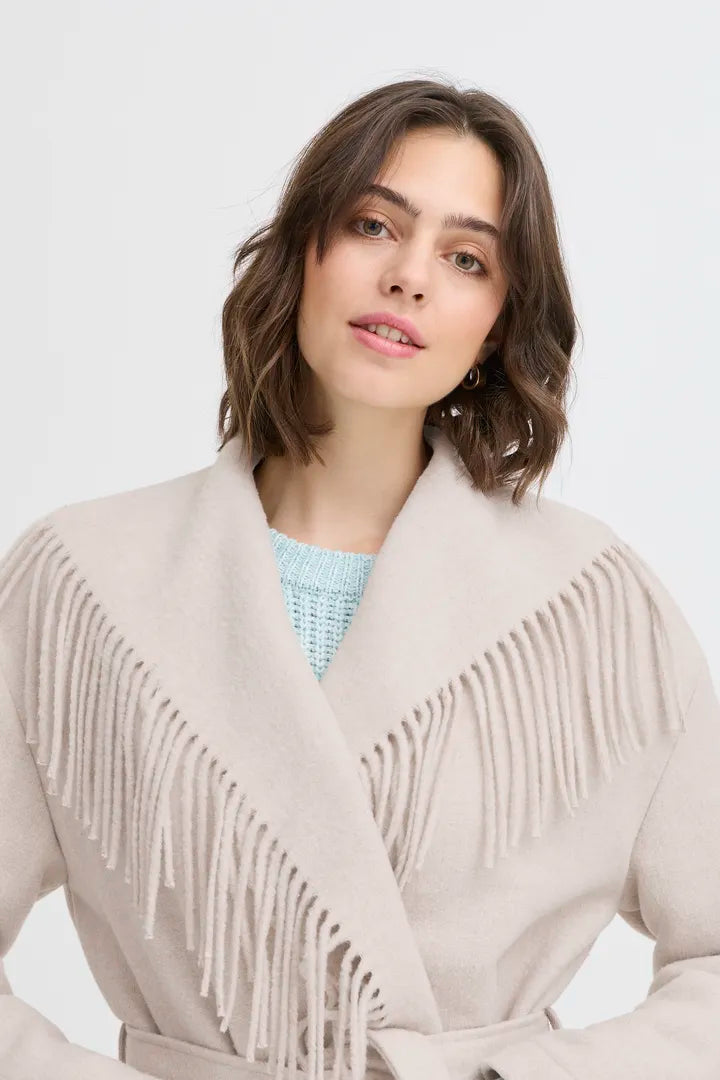 Fransa Angelina Fringed Jacket