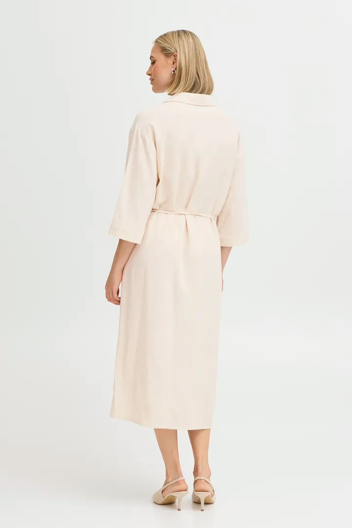 Fransa Atel Dress - Whisper White