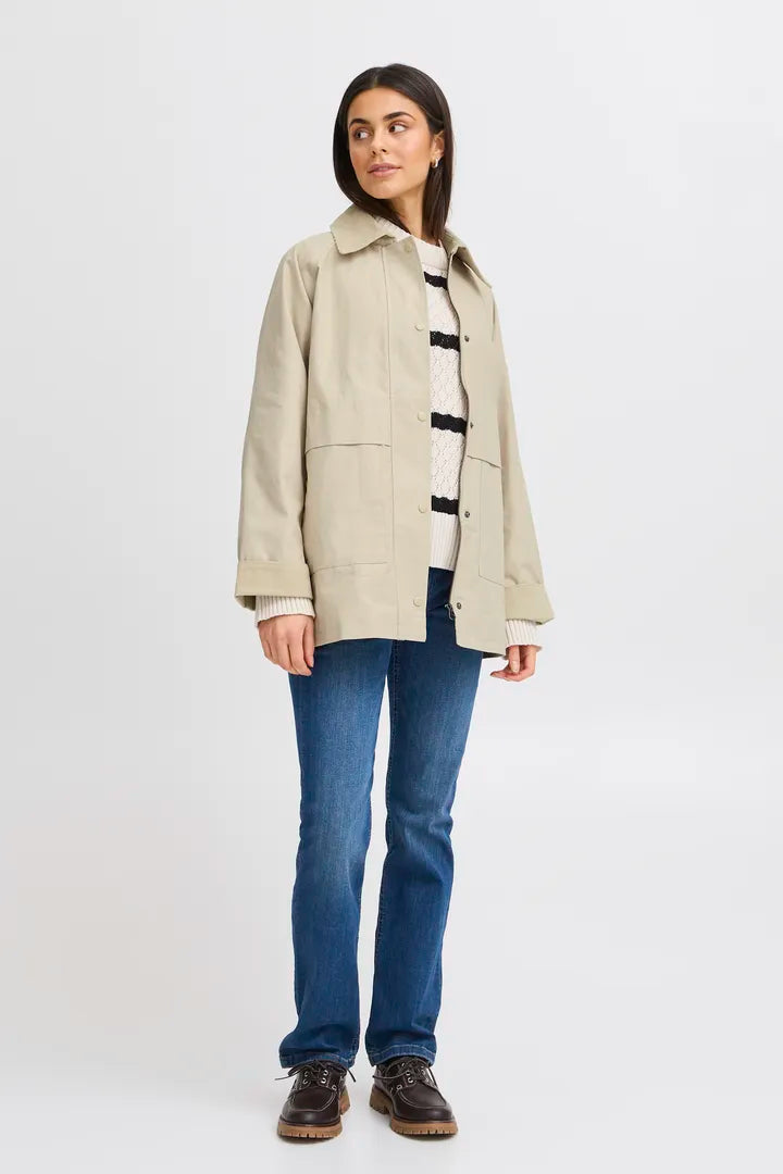 Fransa Firefly Jacket - Oxford Tan
