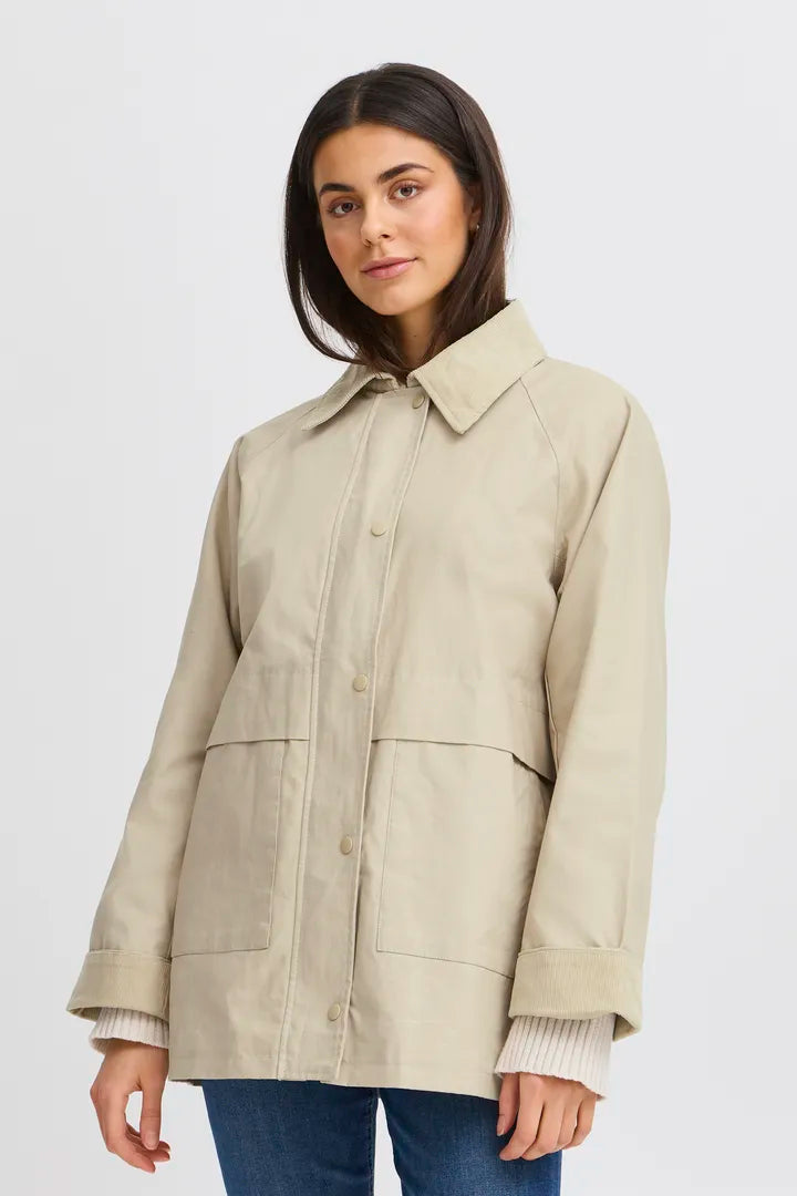Fransa Firefly Jacket - Oxford Tan