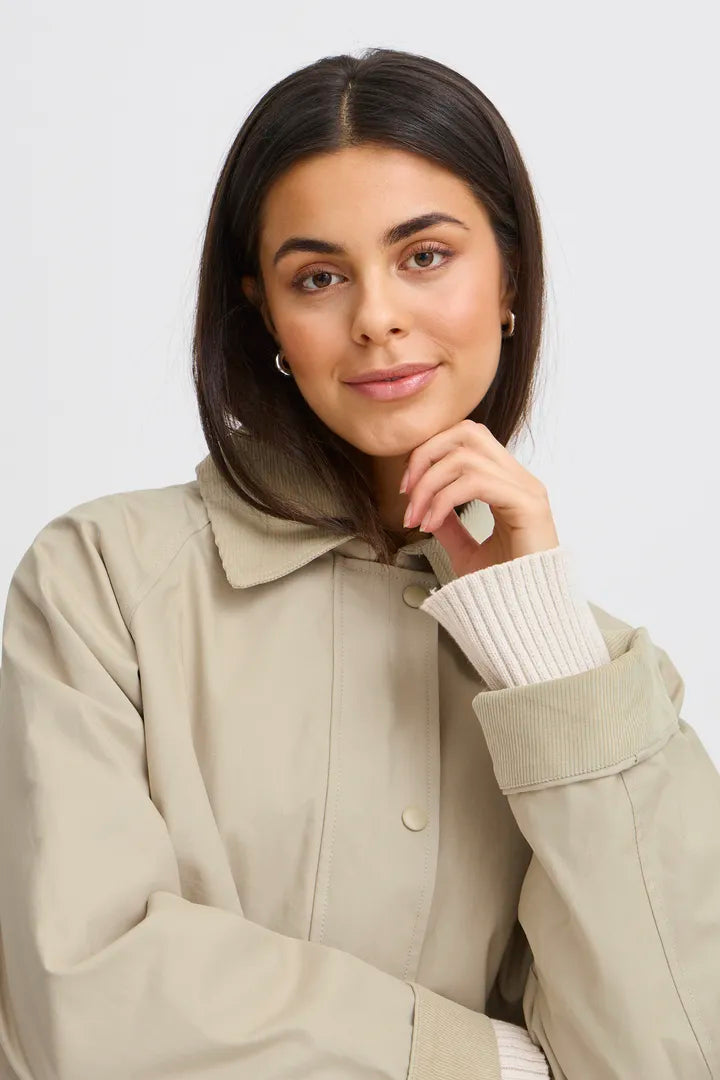 Fransa Firefly Jacket - Oxford Tan