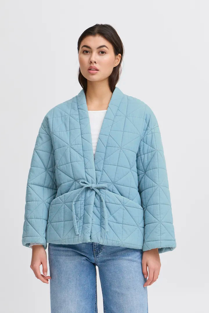 ICHI Hevira Jacket - Medium Blue
