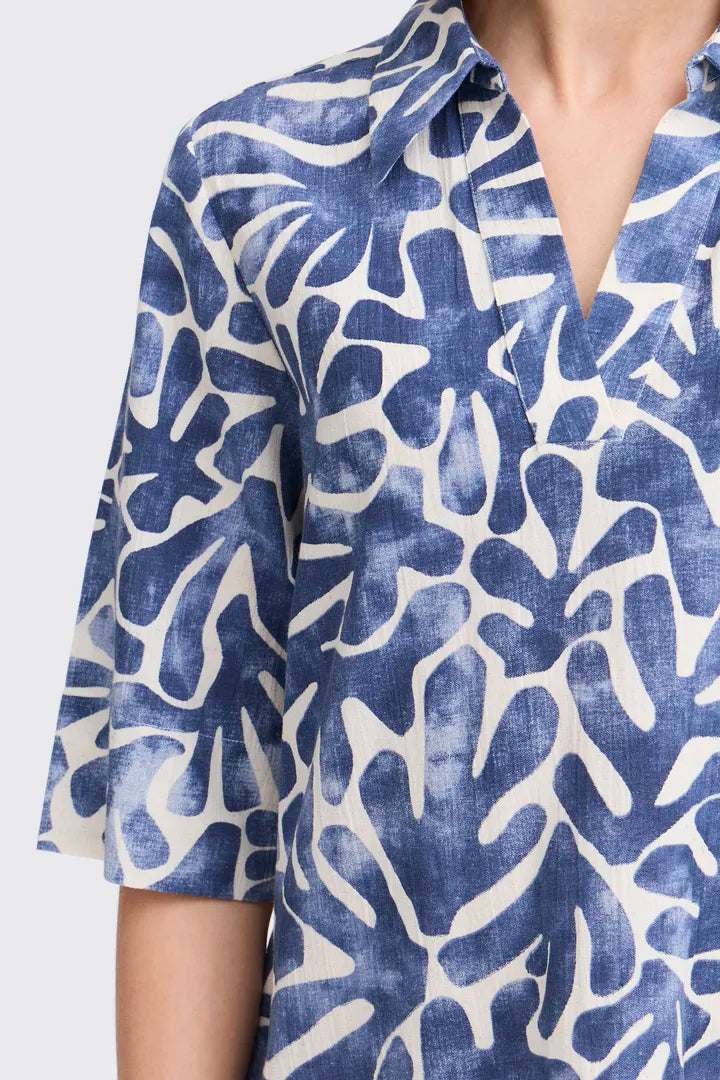 Fransa Maddie Dress - Navy Blazer