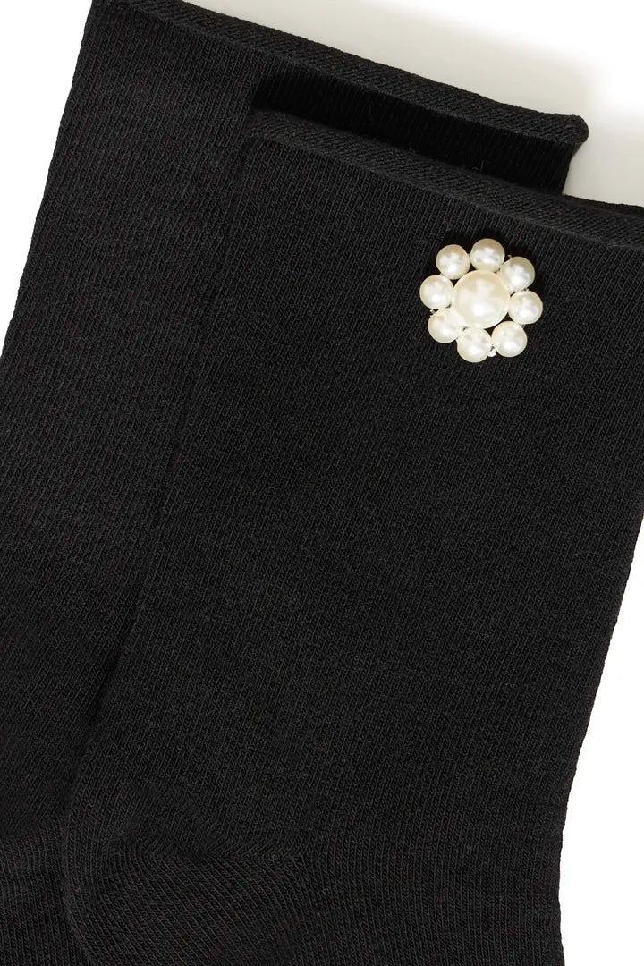 ICHI Berle Socks - Black