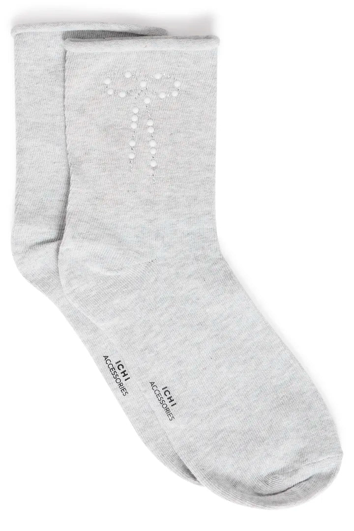 ICHI Banitta Socks - Grey