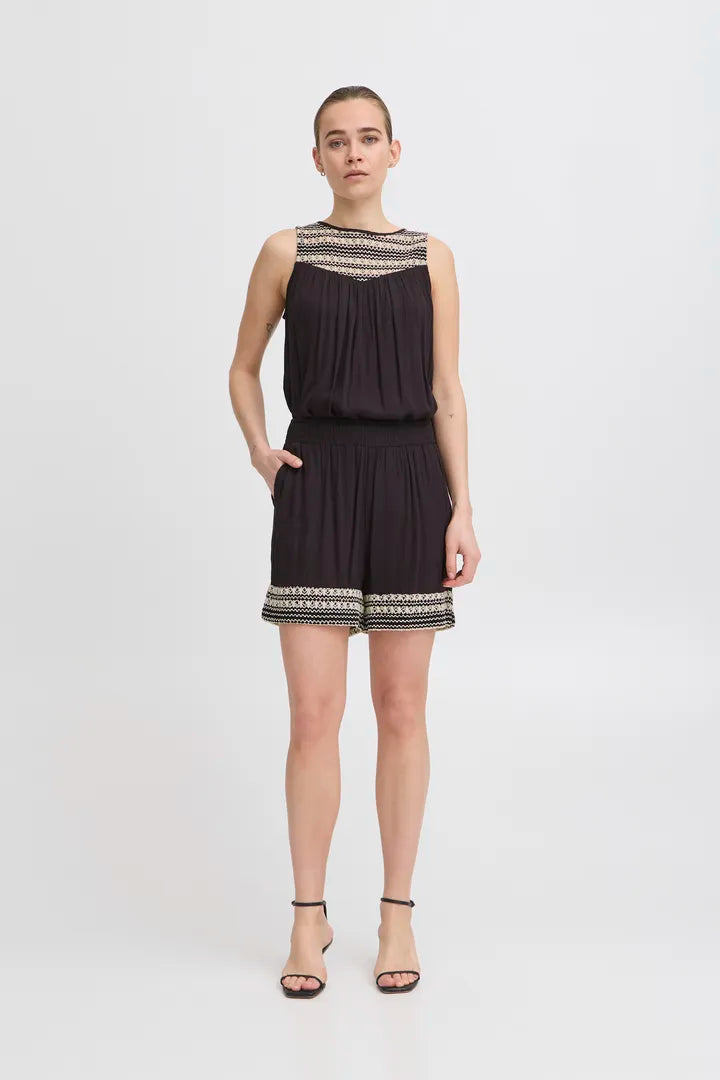 ICHI Ragni Shorts - Black