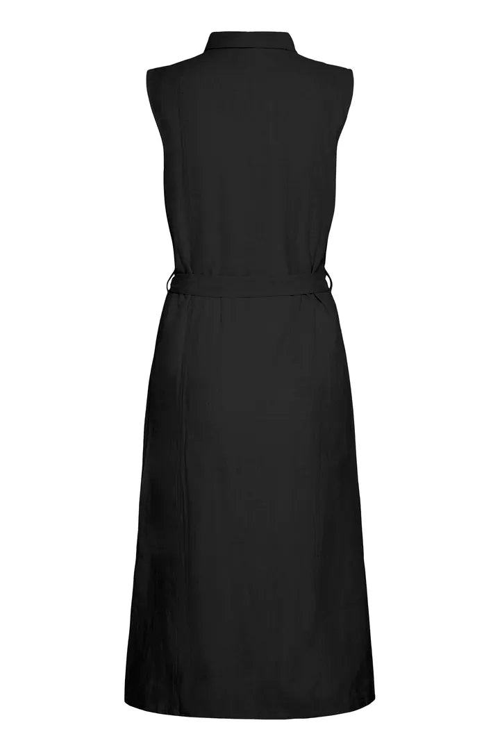 ICHI Linno Dress - Black
